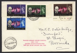 1966 Winston Churchill Commemoration Set FDC