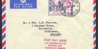 1966 1/6 definitive issue Buildings of Bermuda 1966 1/6 Denomination of Definitive Issue FDC