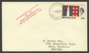 1966 20th Anniversary UNESCO 4d FDC