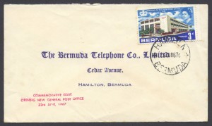 1967 Opening of the New Post Office 3d FDC