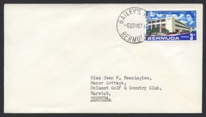 1967 Bailey's Bay CDS New Post Office 3d cover