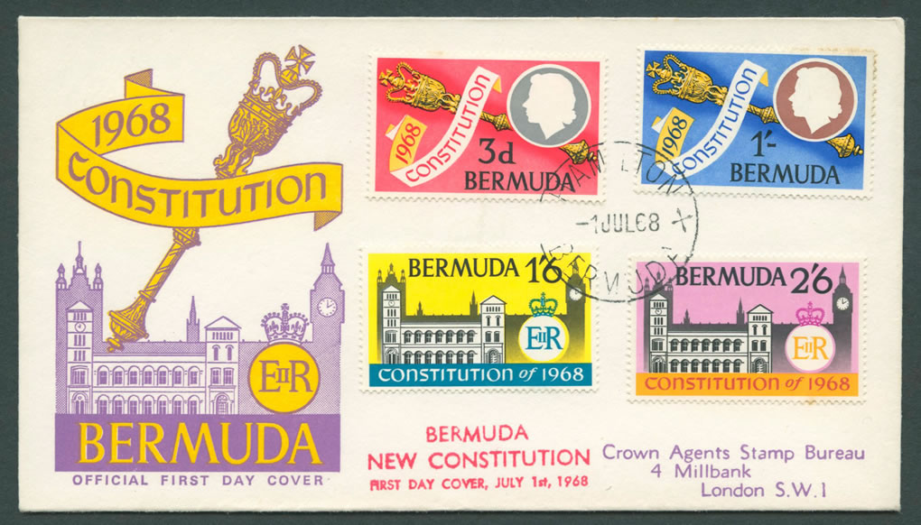 1968 Bermuda New Constitution FDC