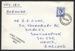 1968 RMS Carmania Bermuda Paquetbot