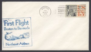 1969 First Flight Boston to Bermuda Northeast Airlines FF