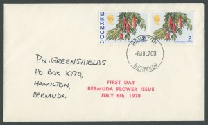 1970 Bermuda Flower Issue FDC