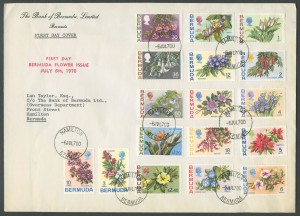 1970 Bermuda Flower Issue Set FDC