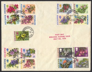 1970 Bermuda Flower Issue FDC