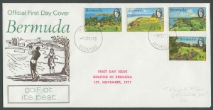 1971 Golfing in Bermuda Hamilton FDC
