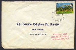 1971 Golfing in Bermuda 4c FDC