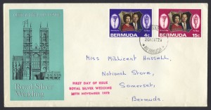 1972 Royal Silver Wedding FDC