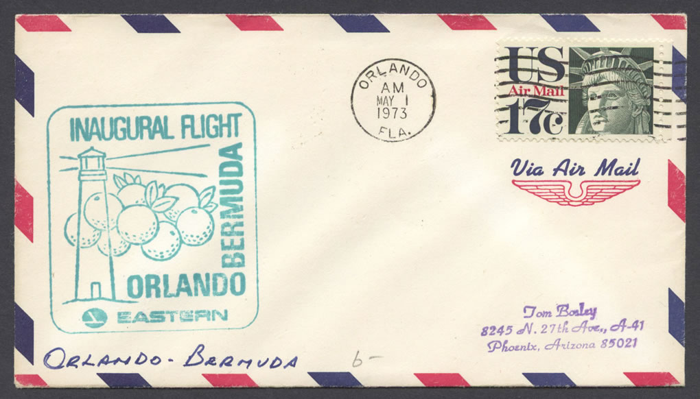 1973 Eastern Inaugural Flight USA to Bermuda