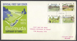 1973 Bermuda Centenary of Tennis FDC