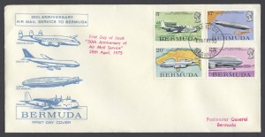 1975 50th Anniversary Air Mail Service FDC