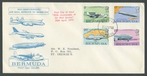 1975 50th Anniversary Air Mail Service FDC