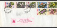 1975 Revalued 1970 Flower Definitive Set 1975 Revalued Bermuda Flowers definitives Mangrove Bay FDC