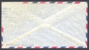 1975 First Flight American Airlines Bermuda from Newark reverse FF