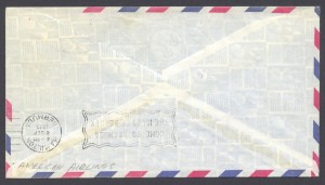 1975 First Flight American Airlines Bermuda from New York reverse FF