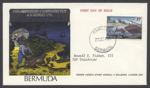 1975 200th Anniversary Gunpowder Plot 17c FDC
