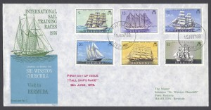 1976 Tall Ships Race Winston Churchill FDC