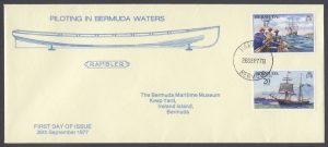 1977 Bermuda Piloting FDC Bermuda Maritime Museum