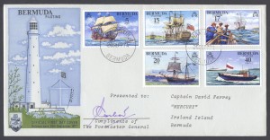 1977 Bermuda Piloting Signed PMG FDC