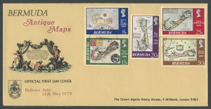 1979 Bermuda Antique Maps FDC