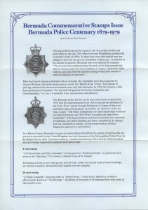 1979 Bermuda Police Service Centenary liner FDC
