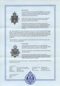 1979 Bermuda Police Service Centenary liner reverse FDC