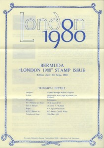 1980 London 1980 insert front FDC