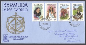 1980 Bermuda Miss World FDC