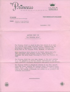 1980 Commonwealth Finance Ministers Meeting Princess Hotel liner FDC