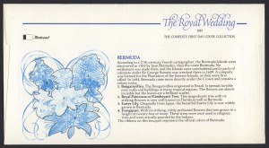 1981 Royal Wedding Charles and Diana Fleetwood reverse FDC