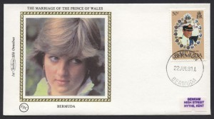 1981 Royal Wedding Charles and Diana 50c Benham FDC