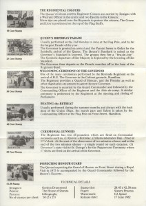 1982 Bermuda Regiment insert reverse FDC