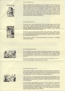 1982 Bermuda Historic Forts insert reverse FDC
