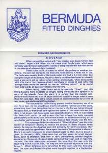 1983 Bermuda Fitted Dinghies insert FDC