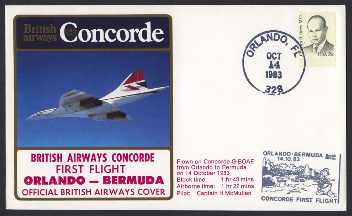 1983 British Airways Concorde First Flight Orlando to Bermuda