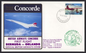 1983 British Airways Concorde Bermuda to Orlando First Flight