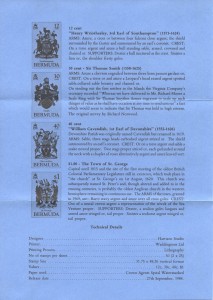 1984 Bermuda Coats of Arms insert reverseFDC