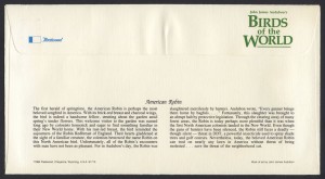 1985 Bicentenary of the Birth of JJ Audobon reverse FDC