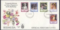 1986 Queen Elizabeth II 60th Birthday omnibus 1986 Queen Elizabeth II 60th Birthday FDC