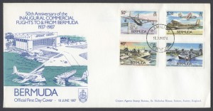 50th Anniversary of the Inaugural Bermuda Commercial Flights FDC