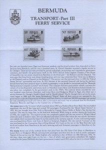 1989 Transport Ferry Service Pt III insert FDC