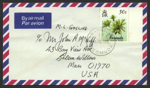 1989 Old Garden Roses 50c Booklet Stamp FDC