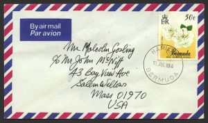 1989 Old Garden Roses 50c Booklet Stamp FDC