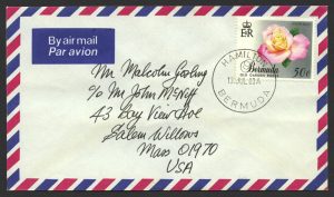 1989 Old Garden Roses 50c Booklet Stamp FDC
