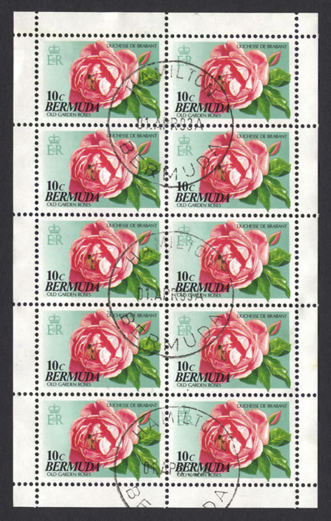 1993 Old Garden Roses Part 4 Pane of 10