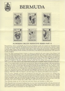 1994 Flowering Fruits Definitive Series Part II insert FDC