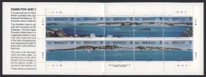 1996 Hamilton and St George's Panoramas Booklet stamps