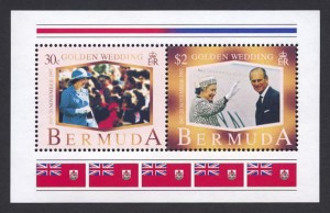 1997 Golden Wedding Anniversary Souvenir Sheet